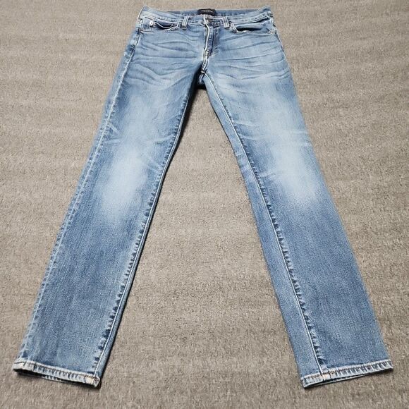 J Crew Jeans Mens 29x32 Blue 484 Slim Straight Denim Pants - Picture 1 of 10